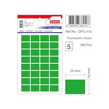 Tanex Etiket Ofc-110 Yeşil 10'lu 2 Adet