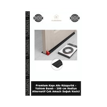 Premium Kapı Altı Rüzgarlık - Yalıtım Bandı - 100 Cm Hediye Alternatif Çok Amaçlı Soğuk Kesici Çok Renkli