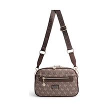 Silver & Polo Silver Polo Kahve - Kahve Monogram Kadın Çapraz Çanta Sp1297