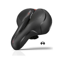 Bisiklet Sele Airzone Hava Kanallı Elastomer Yaylı Soft Doku A Kalite Bisiklet Selesi Siyah