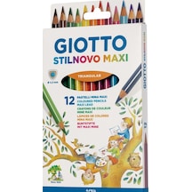 Giotto Kuru Boya Stilnovo Maxi 12 Renk Çok Renkli