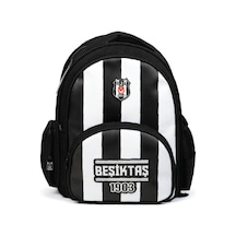 Beşiktaş Lisanslı 3 Bölmeli Çubuklu Desen Okul Sırt Çantası -çok Renkli