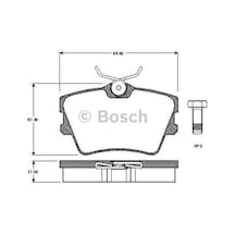 BOSCH 986424371 Fren Balatası Ön Carisma 96-06 1.8 Absli Colt 04-12 Space Star 98- / Fortwo 04-06 / S40 95-