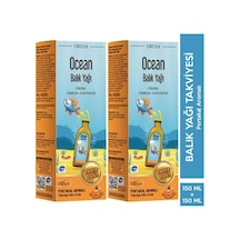Omega 3 Portakallı Balık Yağı Şurubu 150 Ml 2 Adet 101764-2-2
