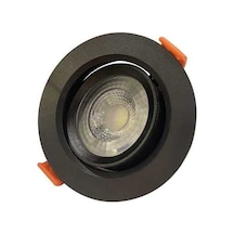 Ack Ad01-00501 5w Siyah Kasa Sıva Altı Yuvarlak Led Spot Lamba Günışığı 3000k