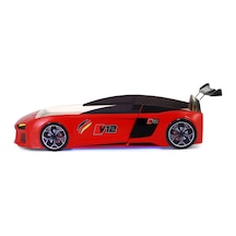 Kırmızı Arabalı Yatak V12 Audi Full Ledli Kumandalı Ve Müzikli