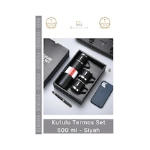 Termos Paslanmaz Çelik 304 Kalite Vakumlu Sızdırmaz Sağlam Hediye Kutulu Termos Set 500 Ml Çok Renkli