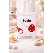 Tgm Baby Kalpli Emzik Askısı Ve Diş Kaşıyıcı Askısı Özel Taşıma Kablı Kırmızı
