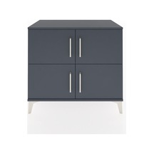 Hyperion Şifonyer Tek Raflı 4 Kapaklı 88x44x80 Antrasit-antrasit Antrasit
