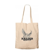 Khabib Kartal Krem Kanvas Bez Çanta Krem
