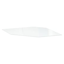 Köşe Duvar Dolabı Rafı, Cam, 68 Cm Çok Renkli