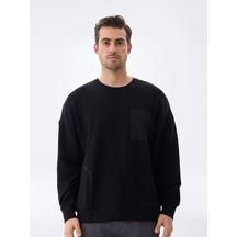 Isaora Performance Cotton Erkek Black Sweat Isr8113-0 Siyah