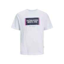 Jack &amp Jones Jorlafayette Box Tee Ss C Beyaz Erkek Kısa Kol T-shirt 000000000101961696