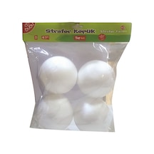 Bu-bu Strafor Köpük Top 10 Cm 4 Lü Bubu-kp0006 Çok Renkli