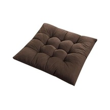 Novahub Ev İçin Sandalye Minderi Düz Renk Anti Patinaj Aşınmaya Dayanıklı Nefes Alabilir Kaymaz Yastık Kahve Kahve