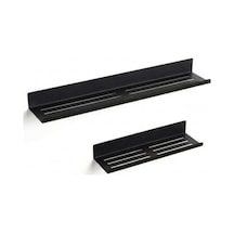 2&apos Li Yapışkanlı Siyah Metal Banyo Rafı Seti Suya Dayanıklı Paslanmaz Çelik Duş Organizeri Delmeden Duvara Monte Şampuanlık Sabunluk Raf Modern Mat Siyah Duş Rafı Takımı 2 Li Raf 000 Açık Krem