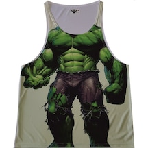 Hulk Yeşil Dev Sporcu Atleti Fitness Illustrator Dijital Baskı