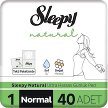 Sleepy Natural Ultra Hassas Günlük Ped Normal 40 Adet Ped