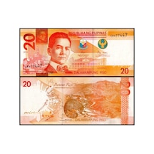 Filipinler 2022 Yılı 20 Piso Kağıt Para Çil Unc Koleksiyon Para