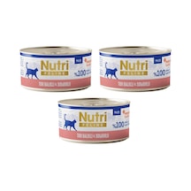 Nutri Feline Ton Balıklı Ve Somonlu Pate Tahılsız Yetişkin Kedi Konservesi 70 G X 3 Adet