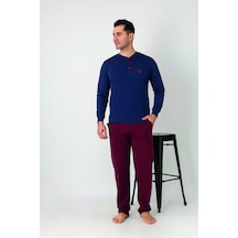 Estiva Erkek Kareli Alt Desenli Mavi Kırmızı Uzun Kollu Patlı Penye Pijama Takımı Çok renkli Estiva Erkek Kareli Alt Desenli Mavi Kırmızı Uzun Kollu Patlı Penye Pijama Takımı Çok renkli