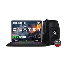 Game Garaj Slayer R9M3D XL-5070-C3 R9-9955hX3D 32 GB 2 TB SSD RTX5070 17" Free Dos Dizüstü Bilgisayar