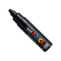 Posca Uni Pc-7m İşaretleme Kalemi, Sanat Kalemi, Büyük Küre Uç, 4, 5 5, 5 Mm 15 Renk Siyah Genel