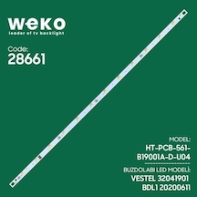 Weko Bdl1 Vestel Uyumlu Buzdolabı İç Aydınlatma Led Kartı 12 Çipli Yüksek Verimli Beyaz