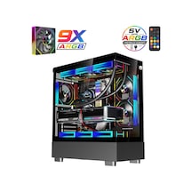 Orion Elite Xl 9x Argb Fan Kumanda Ve Kontrolcü Atx Boş Bilgisayar Kasası Siyah