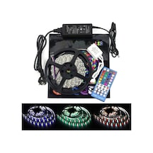 Tr Rgbw Led Şerit 12 V Esnek Led Işık Bandı 5 M / 16,4 Ft 300 Led 5050 Smd Led Kit Işık Çubuğu, 44 Tuşlu Ir U