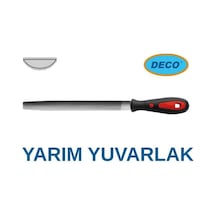 Deco Saplı Yarım Yuvarlak Eğe Orta Diş - 150-6''