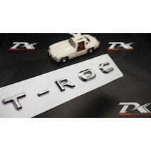 Vw Volkswagen T-Roc Bagaj Krom Abs 3M 3D Yazı Logo Amblem (549371828)
