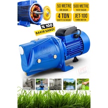 Bakır Jet100 Yüksek Basınçlı Kendinden Emişli 8mt Emiş 500 Mt Yatay 50mt Dik Jet Hidrofor 1hp