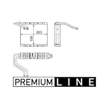 Volvo S60 Klima Radyatoru 1.6d 2011-2016 Mahle Ae85000p