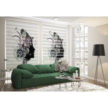 Arap Kızı Dijital Baskılı Piliseli Zebra Perde Diğer