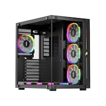 1st Player Sp8 Siyah 750w 80+ Sılver Atx 3.1 Argb 7x12cm Fan Temperli Cam Usb 3.0 Atx Kasa