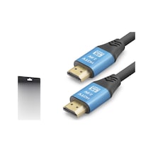 Hdmi 2.0 Kablo 4k Uhd 19+1 Od 8.0 Mm 3 M - Siyah Mavi Nd4051