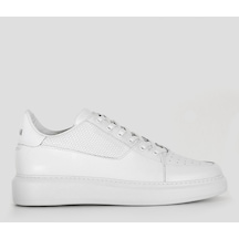 Lufian Perfetto Erkek Deri Sneaker Ayakkabi Beyaz Beyaz 111230168100500