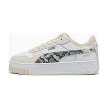 Puma Carina Street Snake Chic Kadın Spor Ayakkabı 40161101 40161101 Bey Beyaz
