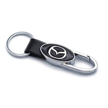 Mazda Metal Deri Kancalı Anahtarlık Şık Kaliteli Aksesuar Çanta Araba New