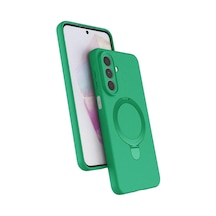 Samsung Galaxy A27 5g Regal Magsafe Standlı Kapak - Yeşil Evimdeyokyok Yesil