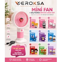 Pembe Mini Fan + Seçtiğiniz Bricks Set