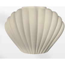 888-17 Shell Vazo Dekoratif Cam Vazo Şık Modern Salon Ev Dekoru Premium Estetik Vazo Çok Amaçlı Altın