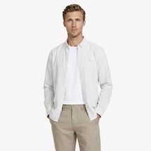 Nautica Erkek Yeşil Regular Fit Çizgili Gömlekçizgiliw65541t