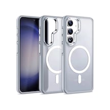 Joko Samsung Galaxy  Uyumlu  S24 Winner Magsafe Kapak - Gri Çok Renkli