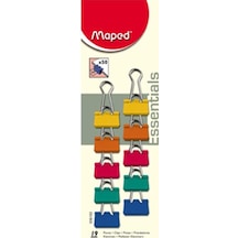 Maped Kıskaç (Klips) Renkli 10 LU 19 MM 036102 Maped Kıskaç (Klips) Renkli 10 LU 19 MM 036102