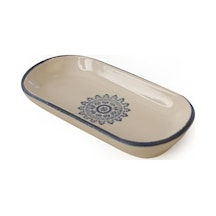Keramika Dc Mavi Dekor Kayık Tabak 16 Cm Çok Renkli