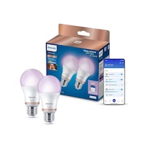 Smart Lighting Led Ampul A60 E27 100w Eşdeğer Rgb 2'li Paket - Google Home, Alexa, Homekit Ve Matter Uyumlu Diğer