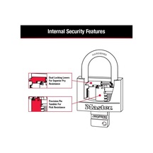 Master Lock 141tlf Kaplamalı Alüminyum Asma Kilit Anahtarlı, 2'li