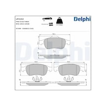 Renault Clio 5 On Fren Balatasi 1.0 2019-2024 Delphı Lp2152